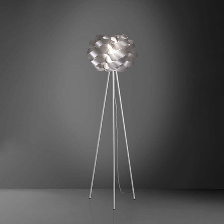 Lampada-Da-Terra-Con-Treppiede-1-Luce-Cloud-In-Polilux-Silver-Made-In-Italy