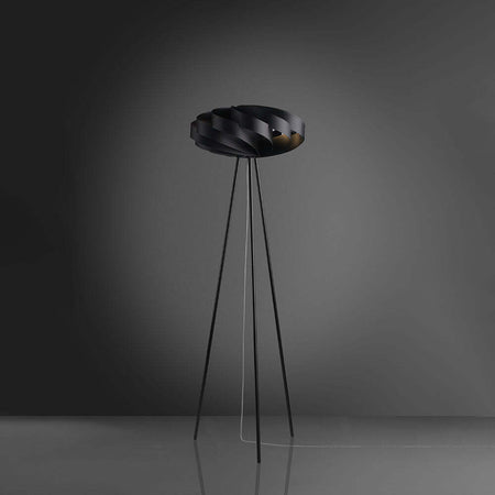 Lampada-Da-Terra-Con-Treppiede-1-Luce-Flat-In-Polilux-Nero-Made-In-Italy