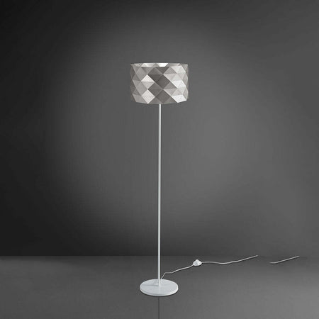 Lampada-Da-Terra-Moderna-1-Luce-Prisma-In-Polilux-Silver-H153-Made-In-Italy