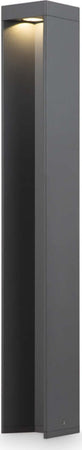 Lampada-Da-Terra-Moderna-Per-Esterno-Alluminio-Grigio-Luce-Led-9W-Ip54