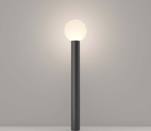 Lampada-Da-Terra-Moderna-Per-Esterno-Alluminio-Nero-1-Luce-E27-60W-Ip54-A++