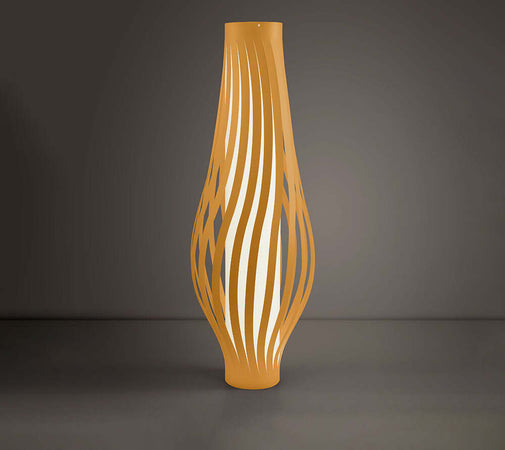 Lampada-Da-Terra-Totem-Dama-Helios-1-Luce-In-Polilux-Ocra-Made-In-Italy