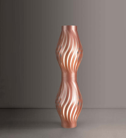 Lampada-Da-Terra-Totem-Helios-1-Luce-In-Polilux-Rame-Made-In-Italy