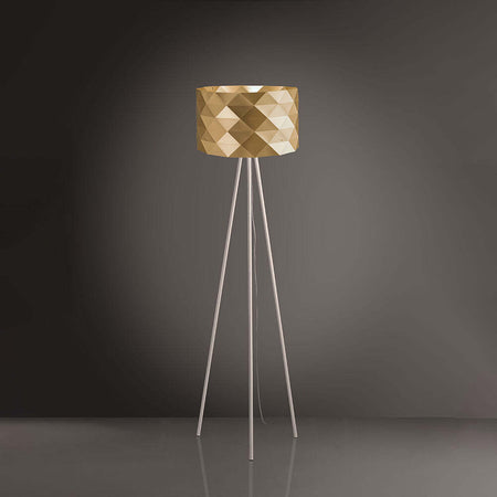 Lampada-Da-Terra-Treppiede-1-Luce-Prisma-In-Polilux-Oro-H146-Made-In-Italy