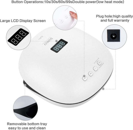 LAMPADA FORNETTO UV SUN4 SMART 2.0 36LED 48W RICOSTRUZIONE UNGHIE NAIL SENSORE Bellezza/Manicure e pedicure/Decorazioni per unghie/Strumenti/Asciuga unghie e lampade UV Trade Shop italia - Napoli, Commerciovirtuoso.it