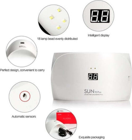 Lampada-Fornetto-Uv-Sun9s-Plus-18led-36/48w-Ricostruzione-Unghie-Nail-Portatile