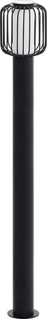 Lampada-Industrial-Da-Esterno-Ravello-1-Luce-Acciaio-Zincato-Nero-H110Cm