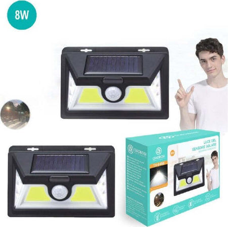 Lampada-Led-Cob-Luce-Ricarica-Solare-Applique-Parete-Sensore-Movimento-Tx-9498
