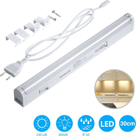 Lampada Luce Sottopensile 30cm Mobili Cucina Armadio Barra Led 330lm Bianco Casa, arredamento e bricolage > Illuminazione da interno > Luci per Mobili Trade Shop italia - Napoli, Commerciovirtuoso.it