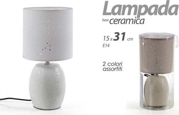 Lampada-Lumetto-Abat-jour-15x31cm-Da-Tavolo-E14-Base-In-Ceramica-2-Colori-806032