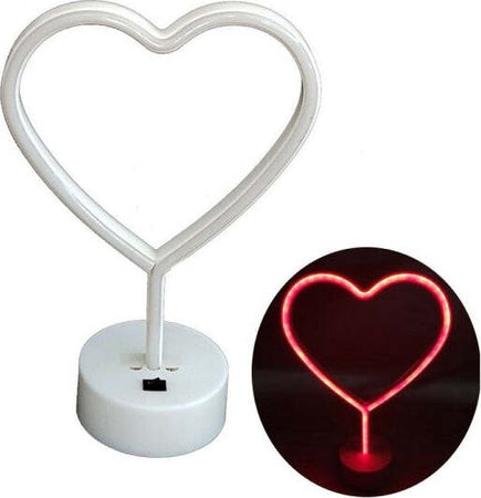 Lampada-Notte-Luce-Rosso-Led-Forma-Di-Cuore-Tavolo-Neon-Notturna-Decorazione