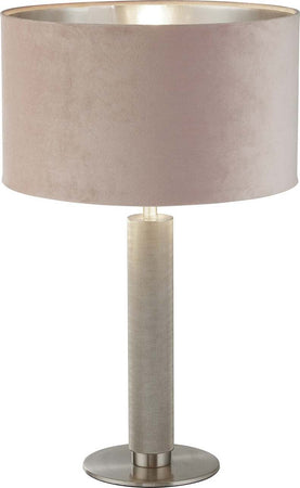 Lampada-Scrivania-Contemporanea-Londra-Acciaio-Ottone-Velluto-Rosa-1-Luce-E27