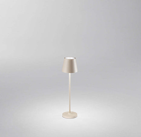 Lampada-Tavolo-Esterno-Mini-Diva-Contemporanea-Alluminio-Sabbia-Led-Luce-Calda