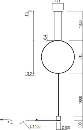 Lampada-Terra-soffitto-Redo-Group-SLICK-01-2199-LED-piantana-sospensione