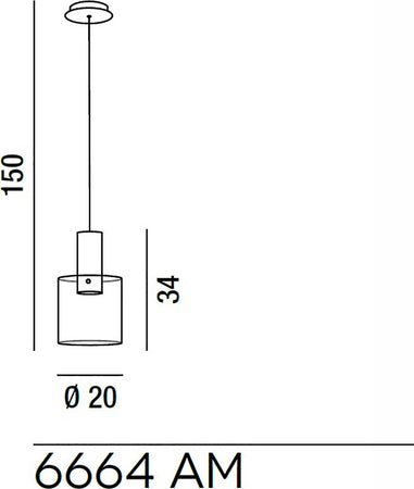 Lampadari-classico-Perenz-HUGO-6664-AM-LED-GU10-sospensione-vetro-ambra-metallo-interni
