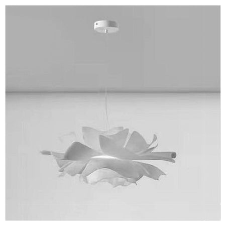 Lampadario A Sospensione A Forma Di Fiore Petali Bianco Luce Attacco E27 Ip20 71607