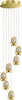Lampadario-A-Sospensione-Contemporaneo-Golden-Egg-Oro-Vetro-Pulegoso-Led-33,6W