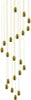 Lampadario-A-Sospensione-Contemporaneo-Golden-Egg-Oro-Vetro-Pulegoso-Led-96W
