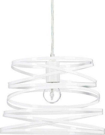 Lampadario-A-Sospensione-Moderno-Paralume-Metallo-A-Vortice-Traforato-Bianco-A08