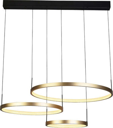 Lampadario-Adornare-Acciaio-Nero-Policarbonato-Oro-3-Luci-Led-107,5W-2700K