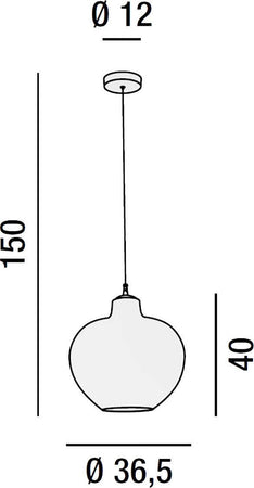 Lampadario-ambra-Perenz-BOWL-6666-AM-E27-LED-sospensione-vetro-classico-lampada-soffitto