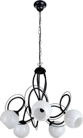 Lampadario Arabella NOVECENTO Bianco in Metallo 5 Punti Luce Diametro 57 cm Design Novecento Attacco E14 Voltaggio 220 42 W Casa e cucina/Illuminazione per interni/Lampadari lampade a sospensione e plafoniere/Lampadari Ideart - Valdilana, Commerciovirtuoso.it