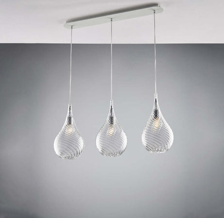 Lampadario-Binario-Moderno-Pluvia-Trasparente-3-Luci-E27