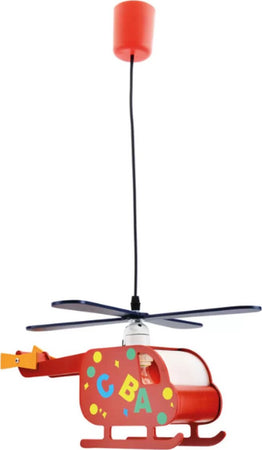 Lampadario-cameretta-Darklight-ELICOPTER-DRX4717-E27-LED-plastica-sospensione