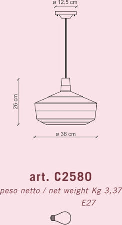 Lampadario-ceramica-Ferroluce-Decò-CHURUATA-C2580-E27-LED-sospensione-classica-moderna