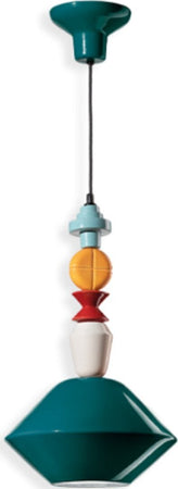 Lampadario-ceramica-Ferroluce-Decò-LARIAT-C2510-E27-LED-sospensione-classica-moderna