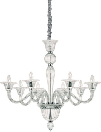 Lampadario-Classico-Brigitta-Vetro-Trasparente-8-Luci-E14
