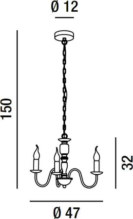 Lampadario-classico-contemporaneo-Perenz-DUCALE-6264-B-E14-LED-lampada-soffitto-metallo
