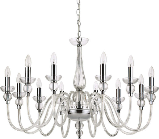 Lampadario-Classico-Doge-Vetro-Trasparente-12-Luci-E14