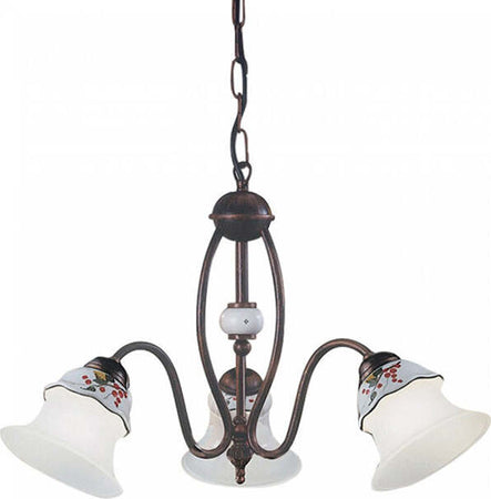 Lampadario-Classico-Ferrara-Metallo-E-Ceramica-Nero-Sfumato-Rame-3-Luci-E14