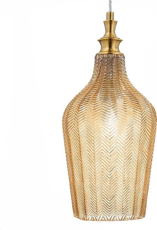 Lampadario-classico-Gea-Luce-CLEOFE-S12-E27-LED-vetro-ambra-lampada-sospensione