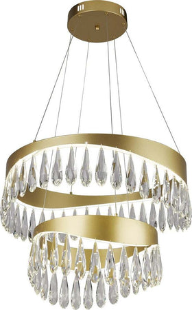 Lampadario-Classico-Gioiello-Acciaio-Oro-Vetro-Led-53W-4000K