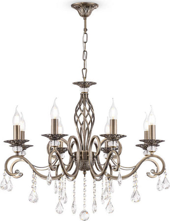 Lampadario-Classico-Grace-Metallo-Ottone-8-Luci