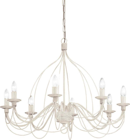 Lampadario-classico-Ideal-Lux-CORTE-SP8-005898-E14-LED-metallo-sospensione