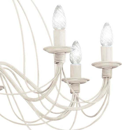 Lampadario-classico-Ideal-Lux-CORTE-SP8-005898-E14-LED-metallo-sospensione