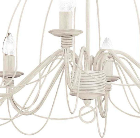 Lampadario-classico-Ideal-Lux-CORTE-SP8-005898-E14-LED-metallo-sospensione