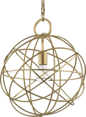 Lampadario-classico-IDEAL-LUX-KONSE-SP1-156958-E27-LED-40CM-sospensione-metallo-oro-scuro-tonda-interno