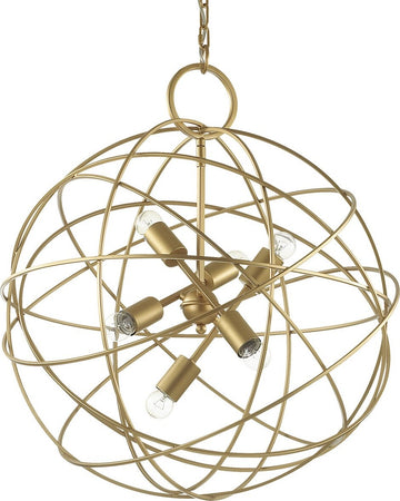 Lampadario-classico-IDEAL-LUX-KONSE-SP6-156026-E27-LED-60CM-metallo-oro-scuro-sospensione-tonda-classica-multiluce-interno