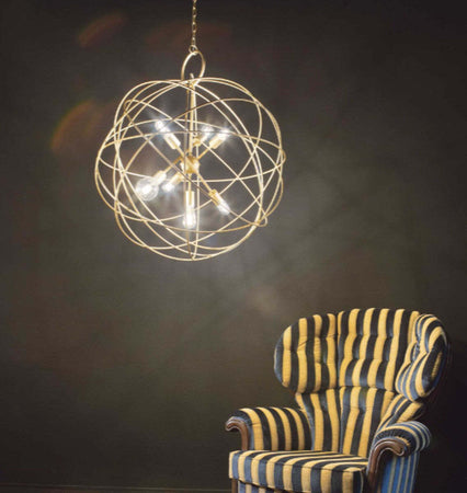 Lampadario-classico-IDEAL-LUX-KONSE-SP7-156033-E27-LED-80CM-sospensione-metallo-oro-scuro-tonda-multiluce-interno