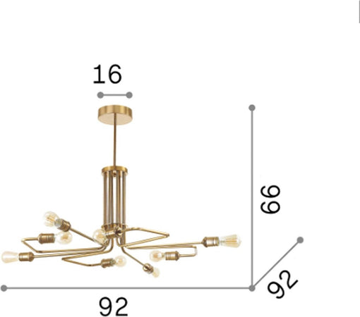 Lampadario-classico-Ideal-Lux-TRIUMPH-160269-SP8-E27-LED-metallo-sospensione