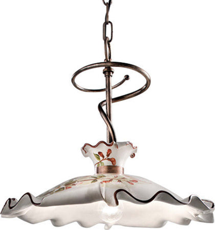 Lampadario-Classico-Milano-Metallo-Ceramica-Nero-Sfumato-Rame-43Cm-1-Luce-E27