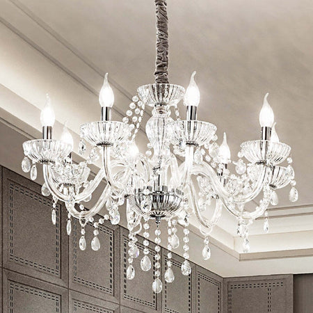 Lampadario-classico-Perenz-VENEZIA-6818-TR-E14-LED-sospensione-vetro-soffiato