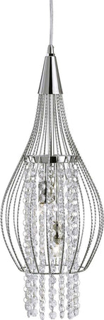 Lampadario-Classico-Razzo-Acciaio-Cromo-Vetro-2-Luci-G9