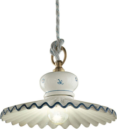 Lampadario-Classico-Roma-Ceramica-E-Ottone-Satinato-Decorato-23Cm-1-Luce-E27