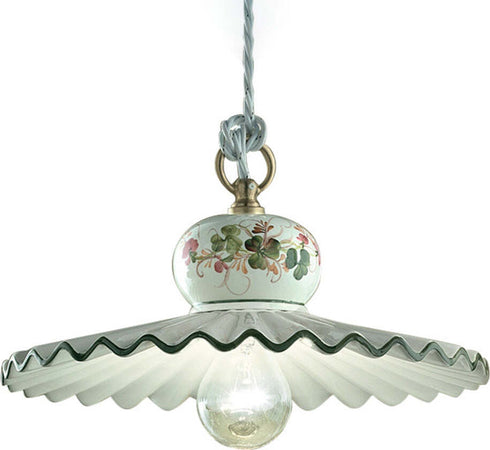 Lampadario-Classico-Roma-Ceramica-E-Ottone-Satinato-Decorato-31Cm-1-Luce-E27