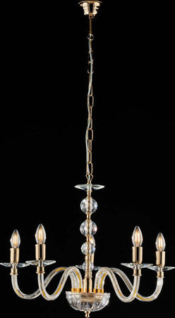 Lampadario-Classico-Ruben-Cristallo-Oro-5-Luci-E14